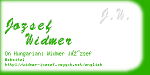 jozsef widmer business card